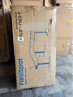 Brand new L shape standing desk in box