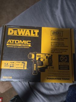 DEWALT ATOMIC  COMPACT SERIES 20 V BRUSHLESS 5/8" SDS ROTARY IMPACT  HAMMER AND 60V  DEWALT BATTERY