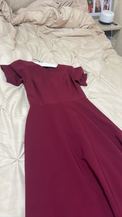 Maxi burgundy dress