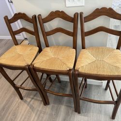 Set Of 3 Ballard Designs barstools