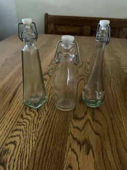 3 BOTELLITAS PARA PONER ACETE VINAGRE O SALSAS