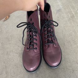 Maroon Booties