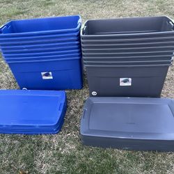 Sterilite 45-Gallon (180-Quart) Wheeled Latch Storage Boxes Bins Totes