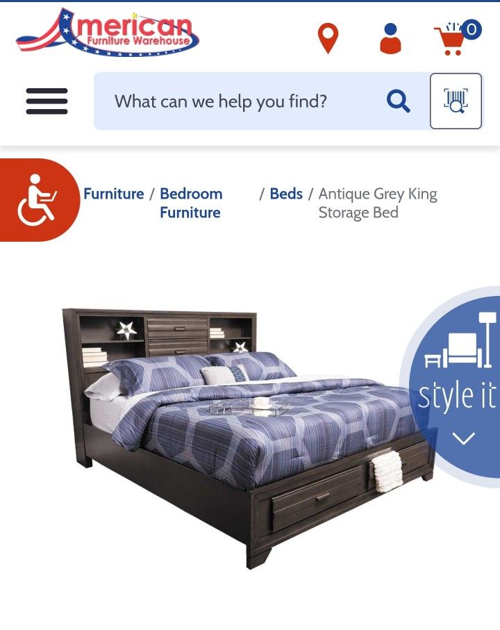 Queen Bed With Storage