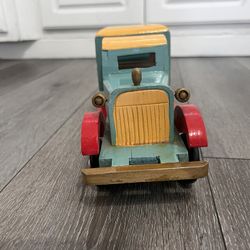 Vintage Wooden Ice Cream Truck 12 Inches Long Good Condition 