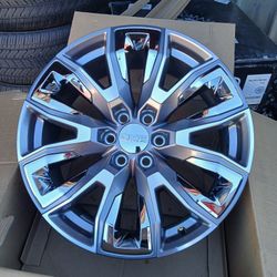 2026 NEW OEM ORIGINAL TAKEOFFS GMC SIERRA DENALI ULTIMATE 22 INCH HAVE TPMS SENSORS 22 INCH ONLY WHEELS $ 1375 FIRM...