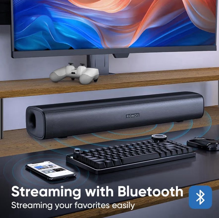 New in box Sound Bar for Smart TV, with Customized Bass Reflector