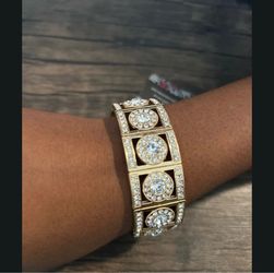 Gold and silver bracelet