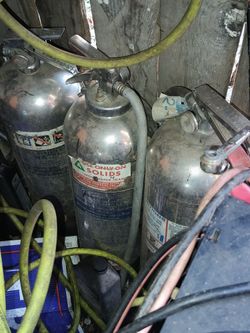 3 Fire Extinguishers Vintage 