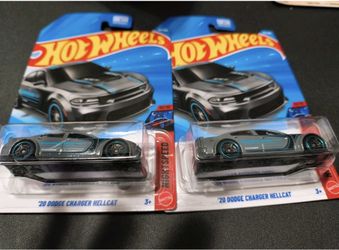 2026 Hot Wheels ‘20 Dodge Charger Hellcat Nightspeed 10/10 Gray ~ LOT OF 2 ~