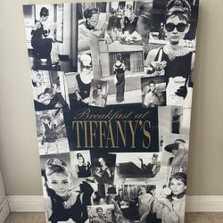 Audrey Hepburn Breakfast At Tiffany’s Canvas Wall Art 