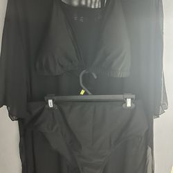 3XL 3 Piece Swimsuit Bikini And Cover Up 