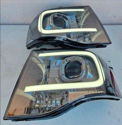 07-14 Ford Expedition LED DRL Projector Headlights Luces Calaveras Micas Faros Focos Faroles Headlam