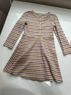 Striped Long Sleeve Dress size 5