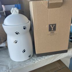 YHY Ceramic Dog Treat Jar 