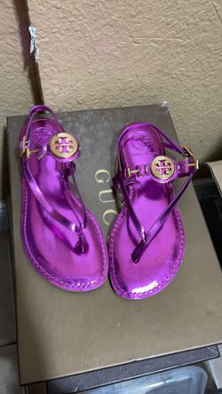 Tory Burch Metallic Pink Sandals