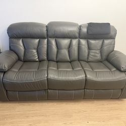 Faux Leather- Dual Recliner 