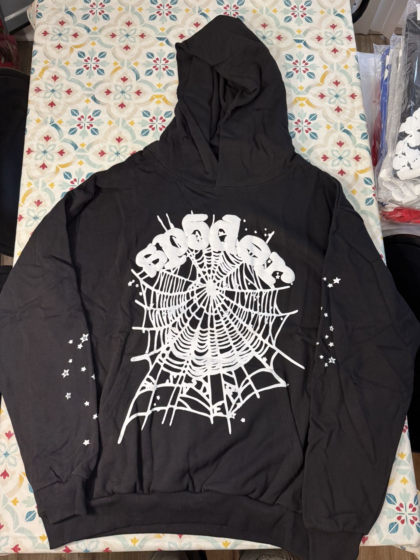 Sp5der Hoodie Black OG Size L