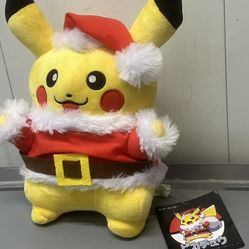Pokémon Center Pikachu Santa Plush