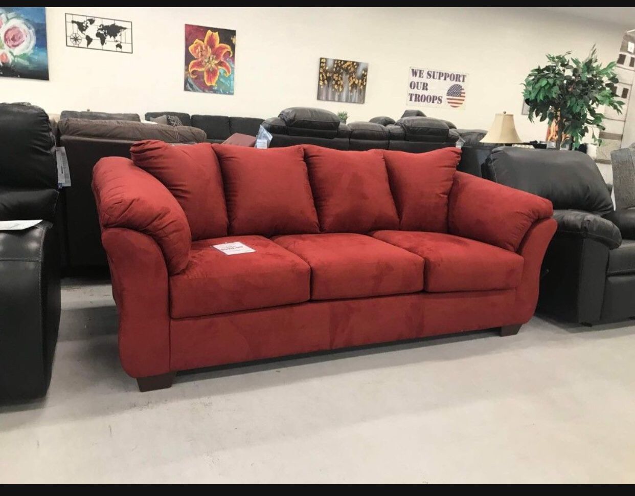 Red Full Sofa Sleeper | Living Room | Color Options π In Stock β
Available Delivery π