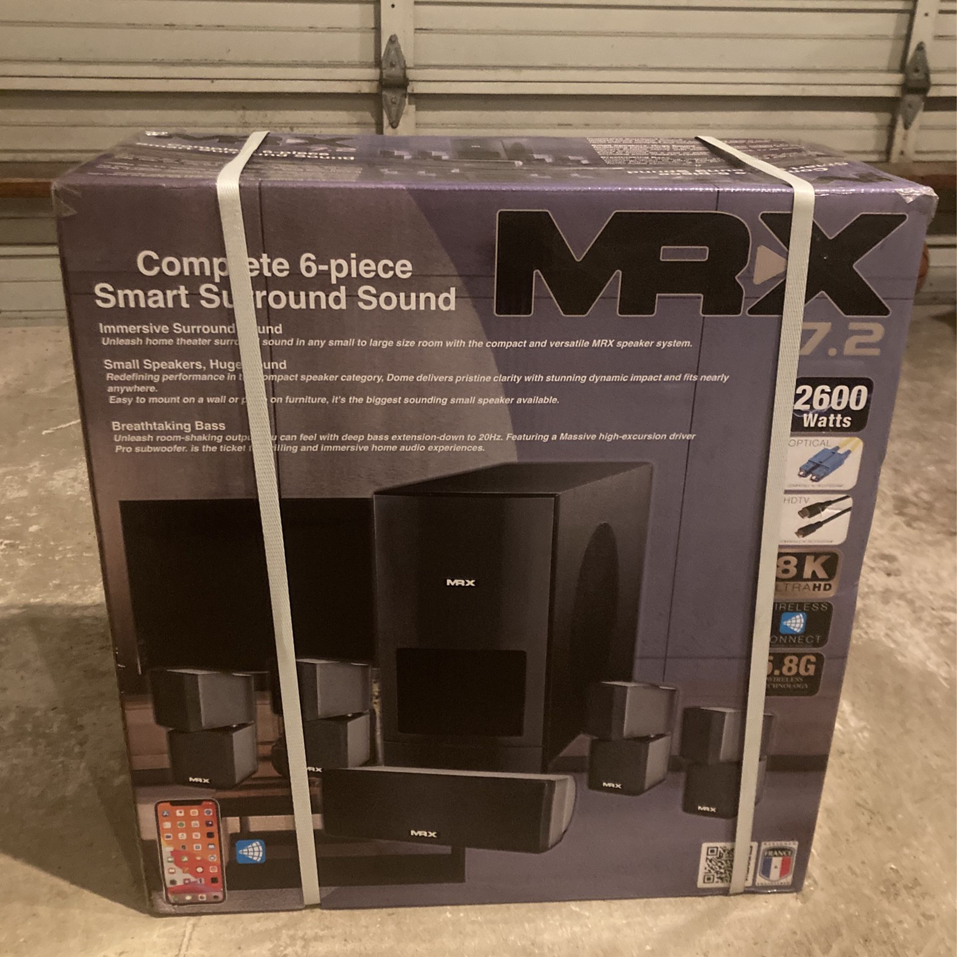 MR X 7.2 6 Piece Smart Surround Sound System