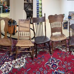 Antique chairs, Assortment One Of A Kind