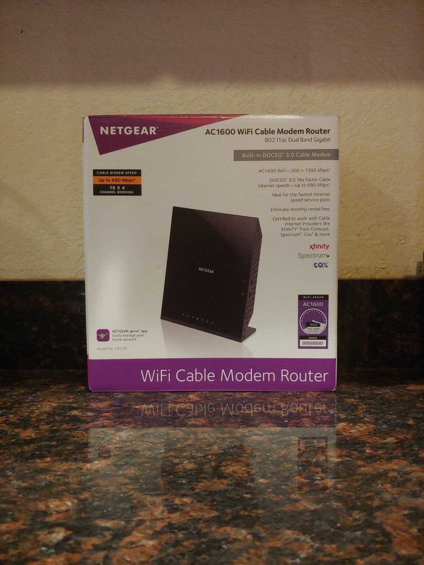 Netgear AC 1600 WiFi Cable Modem Router