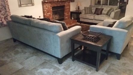 Couches/pillows/end tables