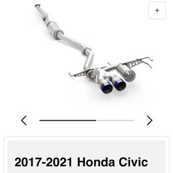 2017-2021 Honda Civic Sport Hatchback FK7 DT-S Exhaust