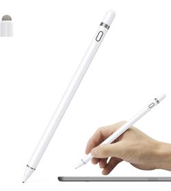 Active Stylus Compatible with iOS and Android Touch Screens, iPad Pencil with Dual Touch Function, Rechargeable Stylus for iPad/iPad Pro/Air/Mini/iPho