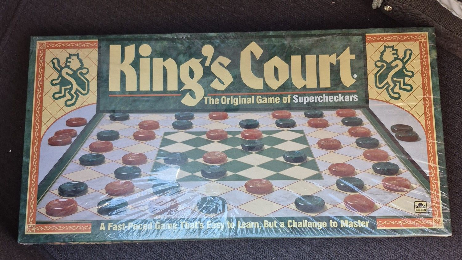 1989 KING'S COURT THE ORIGINAL GAME OF SUPER CHECKERS
