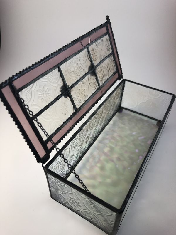 Beautiful stained glass hinges box for Sale in Temecula, CA OfferUp