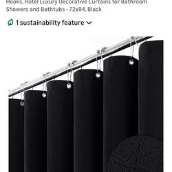 BTTN Extra Long Shower Curtain - 84 Inch