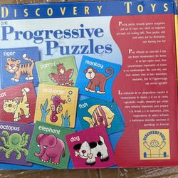 Discovery Toys Progressive Puzzles like new