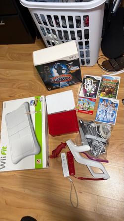 2 Nintendo Wii Bundle with Games and Accessories