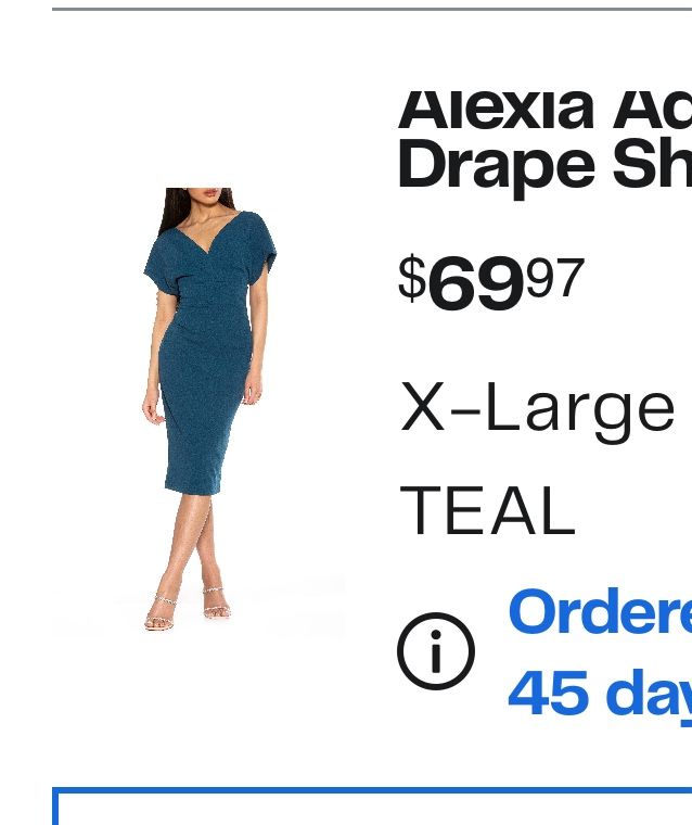 XL Teal Dress