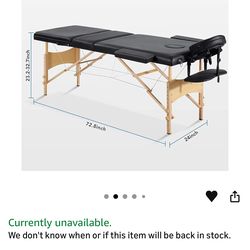 Used massage table