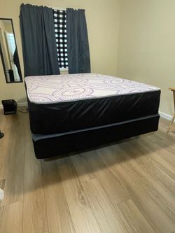 ⭐ Comfortable Mattress for Hardworking Families + Bed Frame ( Metal) + Box Spring - Pay After Delivery 🚚
