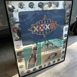 Vintage Super Bowl Mirror