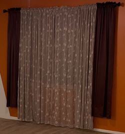 Curtain/Black Out Curtain and Curtain Rod