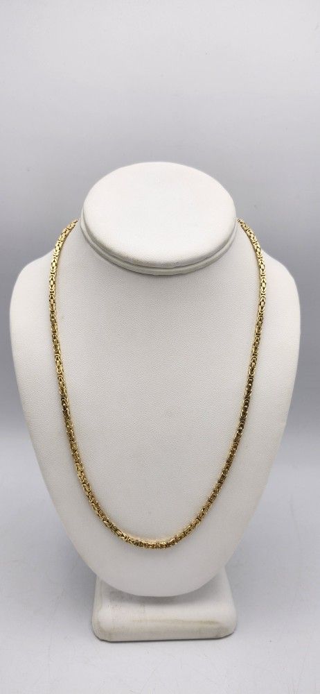14kt Gold Byzantine Chain 31.1G 20.5"
