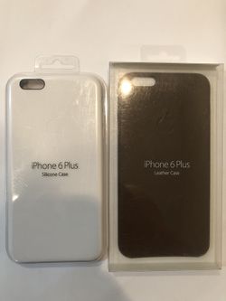iPhone 6 Plus silicone and leather cases