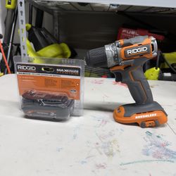 Ridgid 18V SubCompact Brushless Cordless 1/2 in. Drill/Driver with (1) 2.0 Ah Battery