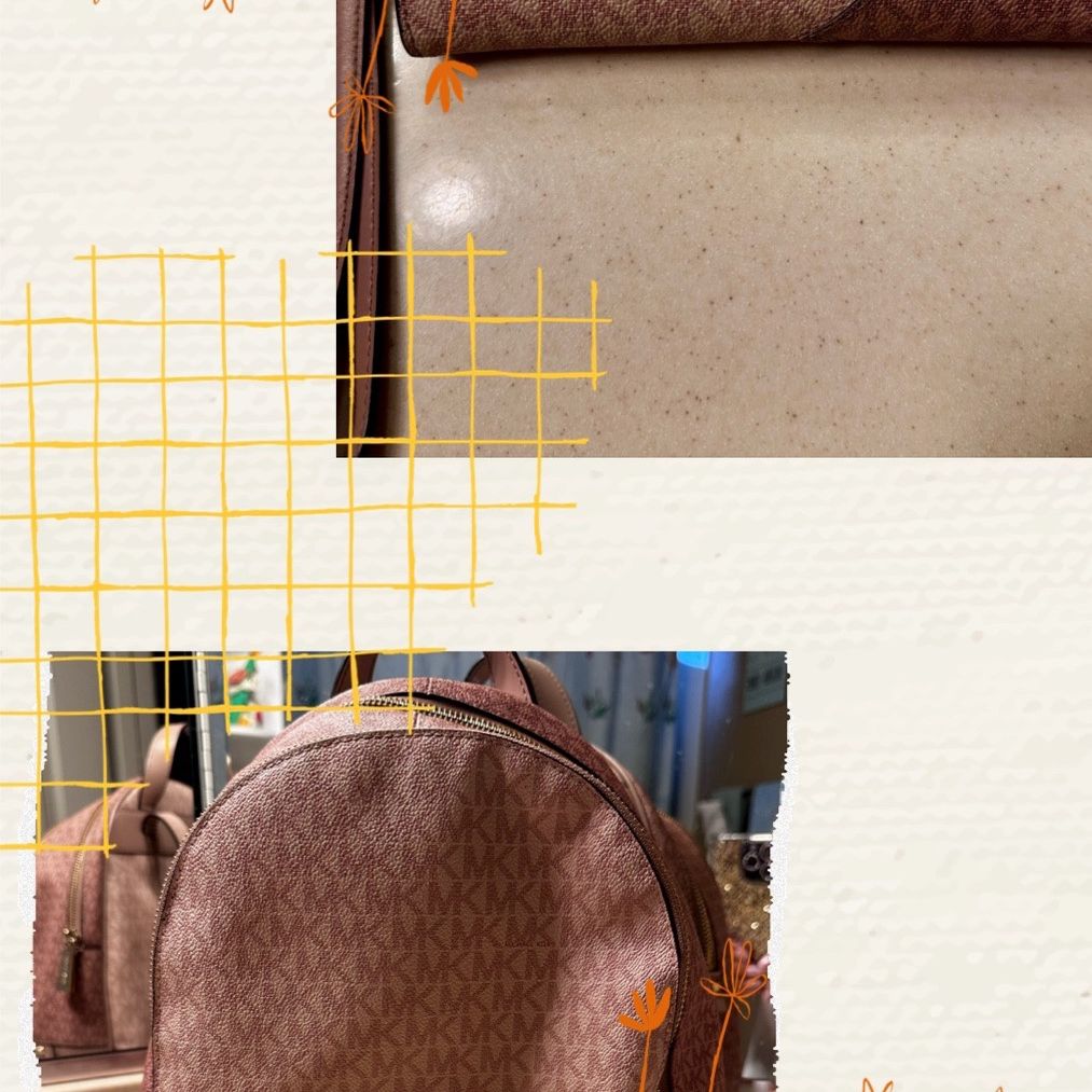 Michael KORS Rhea Medium Color Block Backpack Pink/White  display picture 2