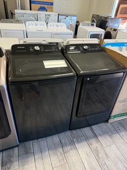Samsung washer and dryer set electric with warranty