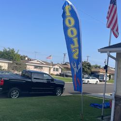 Tool Banner Flag With Post