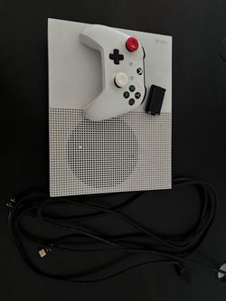 Xbox One S Console with Controller and HDMI Cable