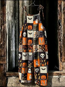 Halloween costume Plus Size Women's Jumpsuit Fall 4X