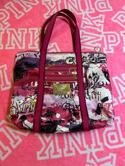 Coach Poppy Graffiti Glam Purse