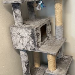 8-Level Cat Tree 74.5" H Gray